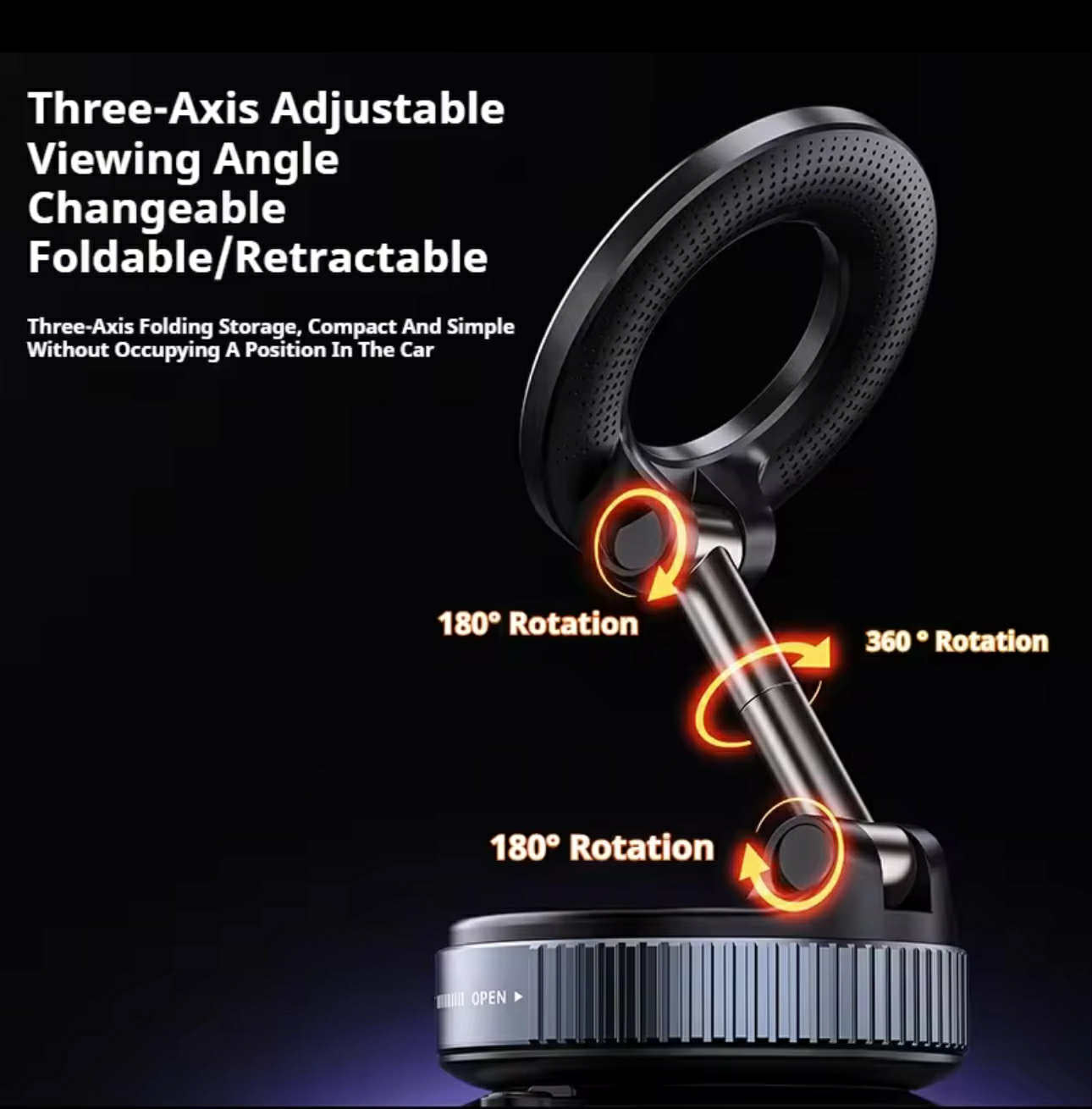 Phone Vacuum Suction Magnetic Bracket